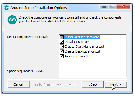 Installation Option atau Opsi Instalasi Arduino