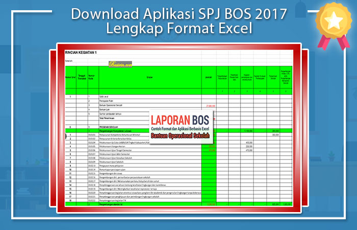 Aplikasi SPJ BOS 2017 Excel