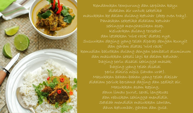 MASAK LEMAK DAGING SALAI - masam manis