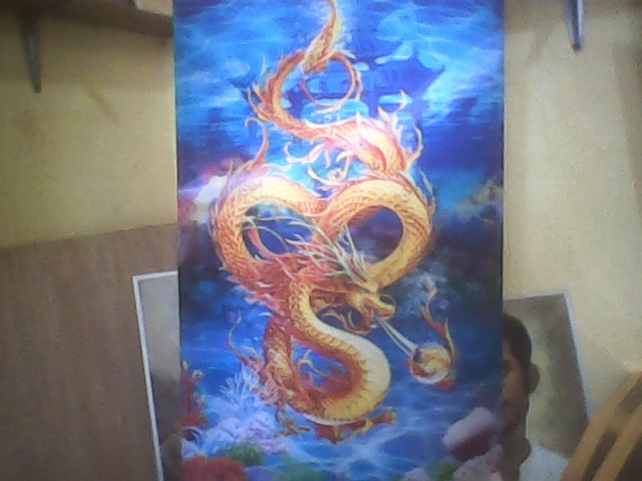 Toko Buku Jagad Ilmu Poster 3 Dimensi Lukisan Naga 