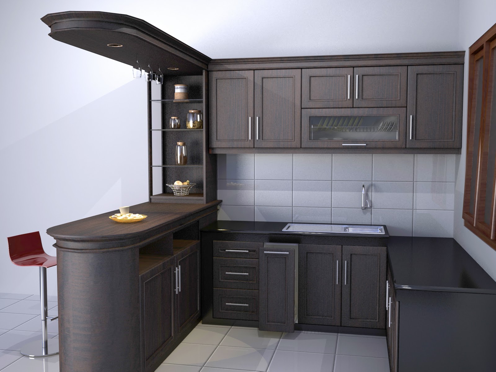 Harga 70 Model Gambar Kitchen Set Minimalis Pekanbaru Interior