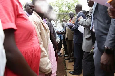 Pregnant girls in Siaya county who were barred from joining form One by Principles. PHOTO | NMG