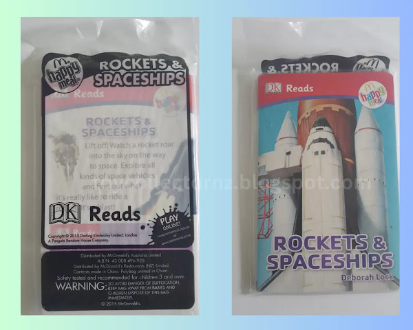 McDonalds DK Happy Meal Readers 2015 Rockets and Spaceships MIP