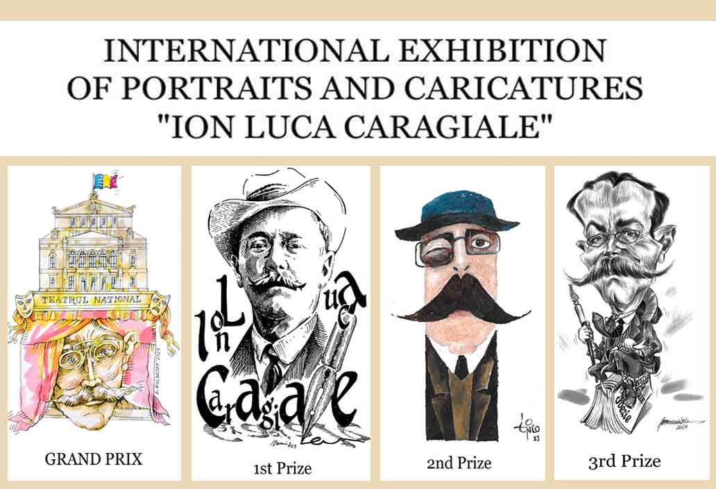 Winners of the International Exhibition of Portraits & Caricature in Romania