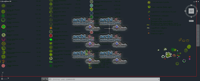 Library for shrubs dwg  