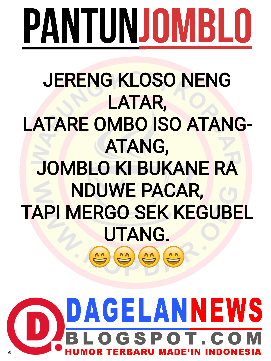 PANTUN JOMBLO GOKIL TERBARU DAGELAN NEWS