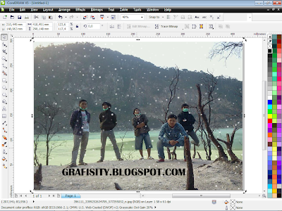 membuat efek hujan dan salju di coreldraw12