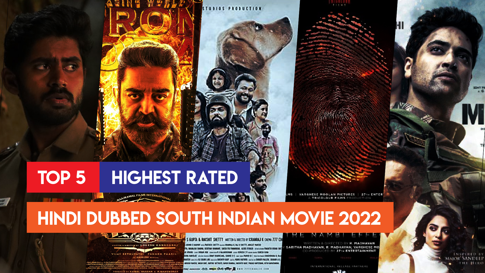 Top 5 Highest Rated South Indian Movies In Hindi Dubbed 2022 - GAURAV