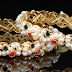 Pearls gold bangles
