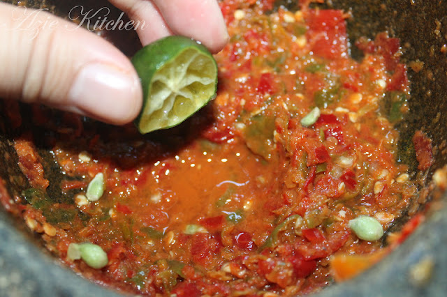 Sambal Belacan dan Ulam Ulaman - Azie Kitchen