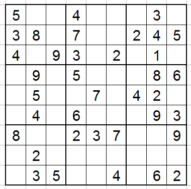 peytons thoughts sudoku puzzles