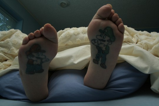 baby feet tattoo. aby feet tattoo