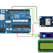 Menampilkan Titik Lokasi GPS Pada LCD Dengan Arduino