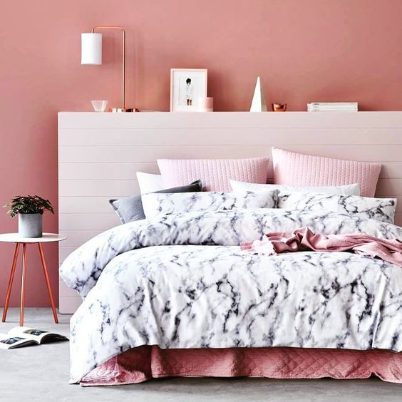 Dorm Decor  Week Rose  Gold  White Marble Inspiration Board