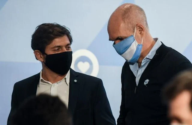 Larreta y Kicillof analizan si endurecen la cuarentena