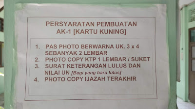 Cara membuat dan 

memperpanjang kartu kuning di Kabupaten Dharmasraya