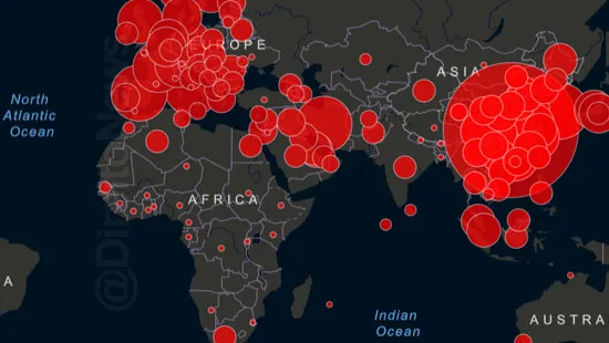 microsoft bing mapa global interativo coronavirus