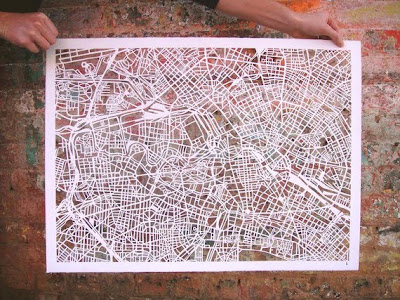 11 Creative and Cool Hand Cut Paper Maps (11) 1