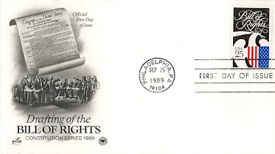 FDC "200eme anniversaire de "Bill of Rights" - Etats-Unis 1989