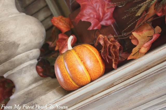 French -Country -Fall- Mantel-Pumpkins- From My Front Porch To Yours