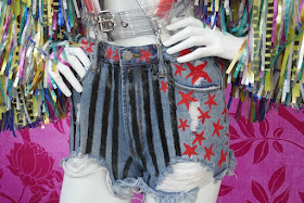 Harley Quinn cut-off jean shorts Birds of Prey