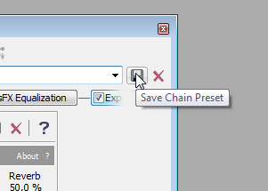 Effect Chainer in Sony Sound Forge Pro 9