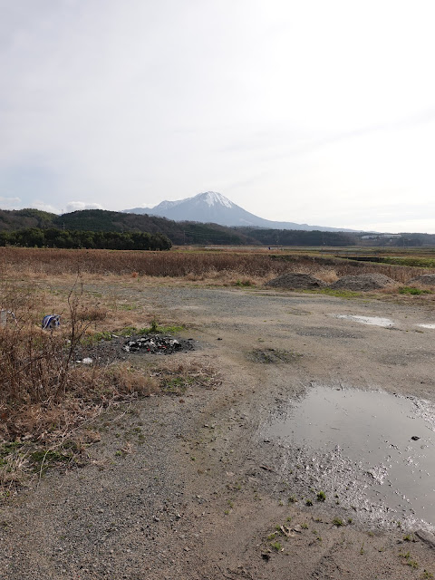 精進川沿いの歩道からの眺め