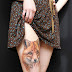 Women Thigh With Fix Tattoo Designs