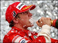 Kimi Raikkonen, World Drivers' Champion 2007. In your face, Alonso/Hamilton!