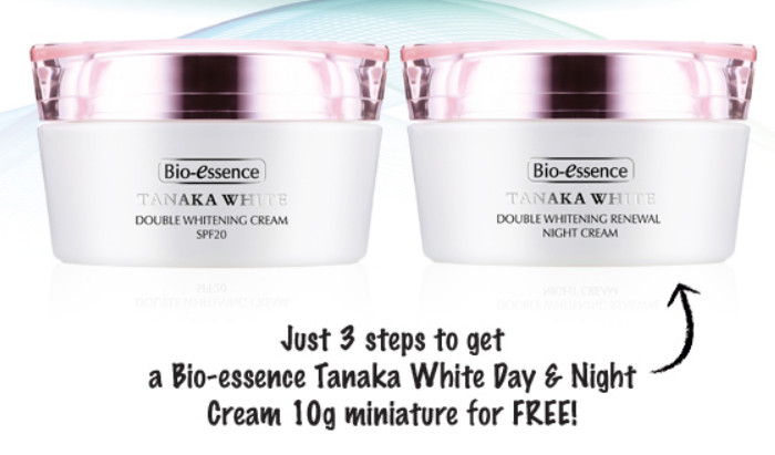 Bio-essence FREE Tanaka White Double Whitening Cream SPF20 ...
