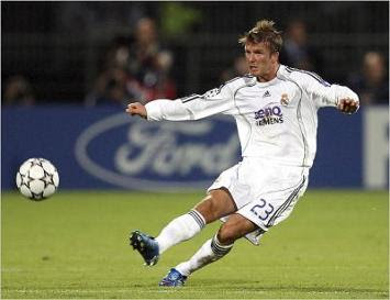 Beckham  Free Kick on Counago   Spaves  October 2008