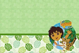 Go Diego Go: Free Printable Invitations. Go Diego Go, Free Printable Invitations, Labels or Cards.