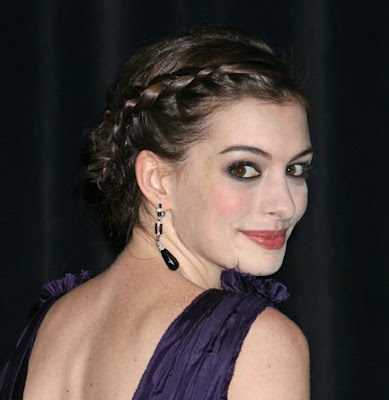 Anne Hathaway Braided Hairstyle GET SUPERMODEL WAVES