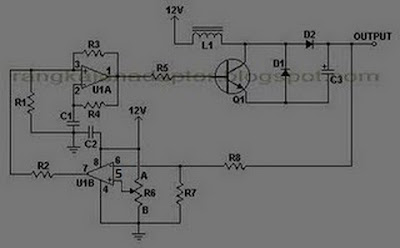 rangkaian converter 12 to 24 VDC 