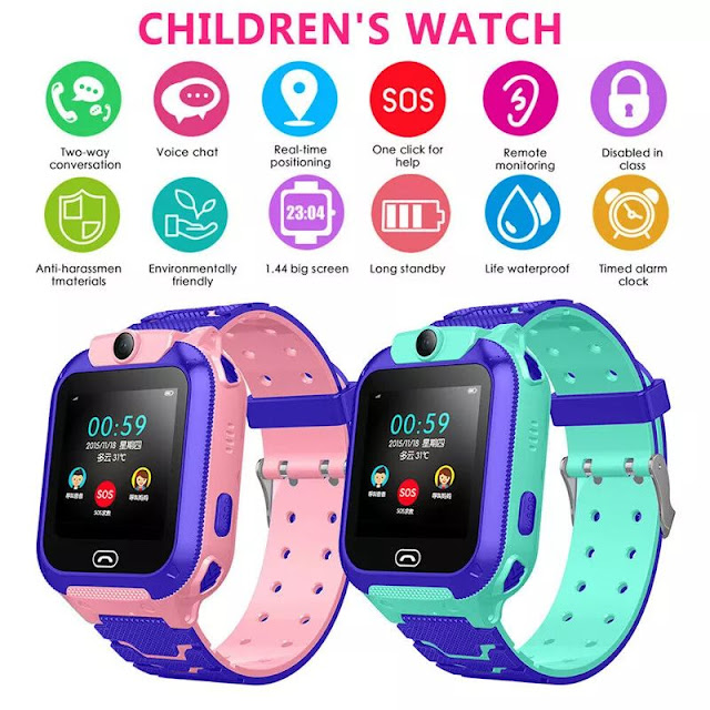 Anti-lost Smart Watch GPS Tracker SOS Call GSM SIM Xmas Gifts For Child Kids