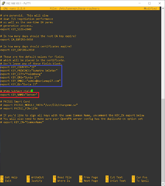 Konfigurasi OpenVPN Server Debian 8 Jessie di Virtualbox