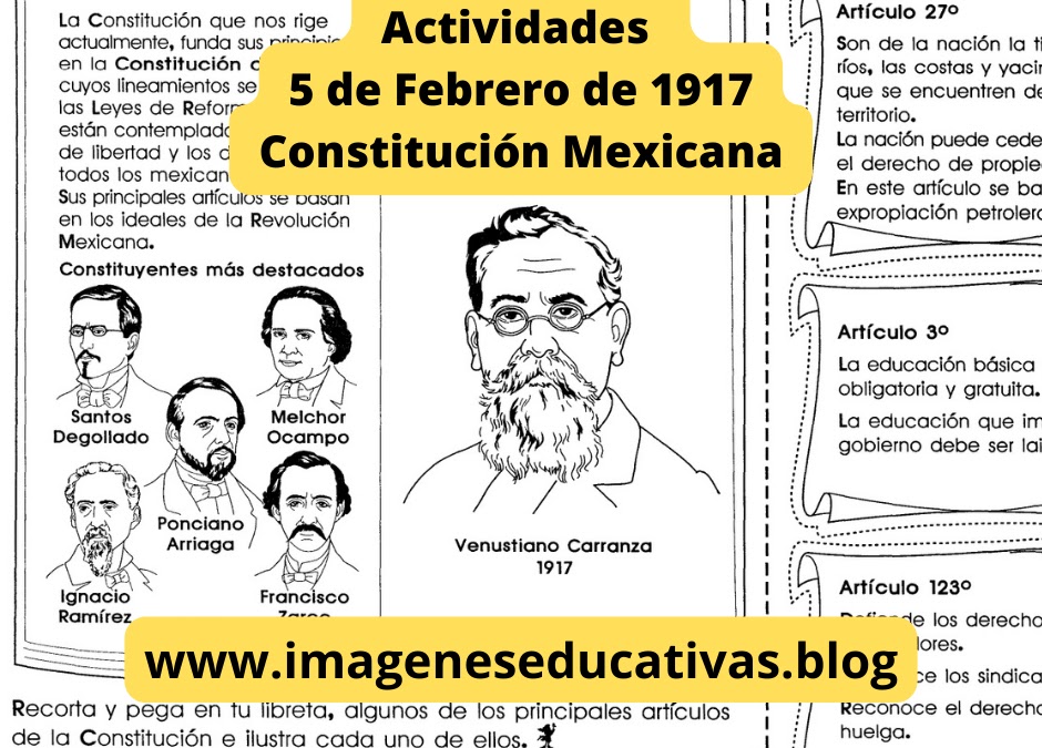 Actividades 5 de febrero promulgación de la Constitución de 1917