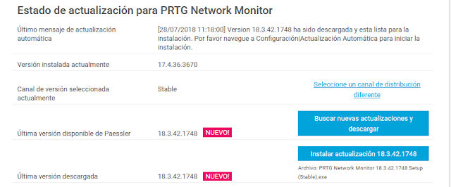 PRTG: Mejorar rendimiento