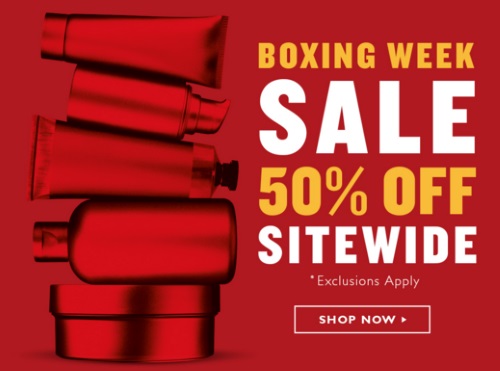 The Body Shop Boxing Week Sale 50% Off Sitewide + Free Gift