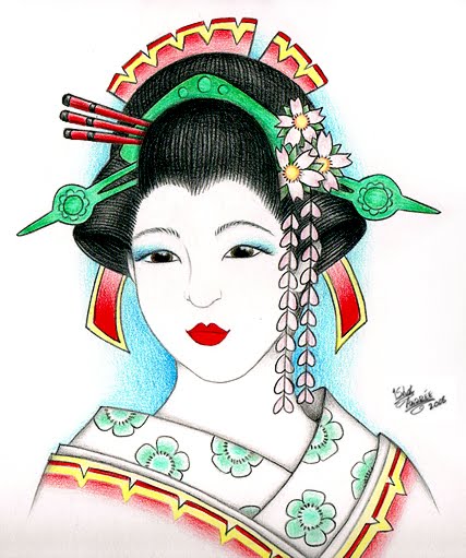 Labels: geisha tattoo designs