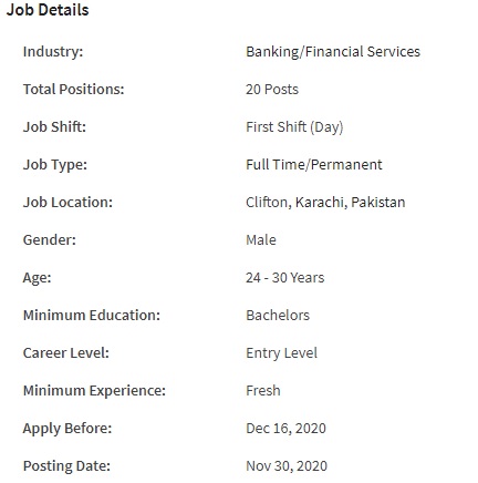 BankIslami Bank Pakistan Limited Jobs 2020 for Graduate Trainee Officer
