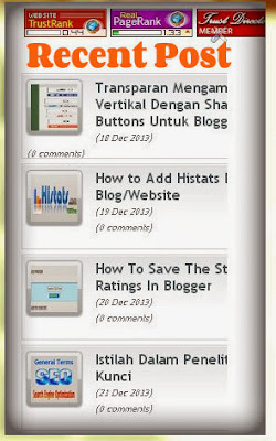 Widget in Blogger 