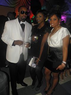 One of the fashion forward couples of the nite, event promoter Cornell