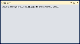 Atmel Studio - Code Size - Okno podstawowe.