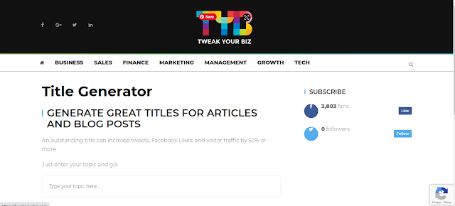 Twea Your Biz homepage