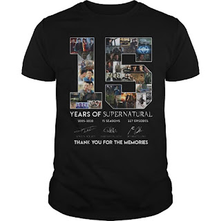 15 Years Of Supernatural Thank You For The Memories Shirt