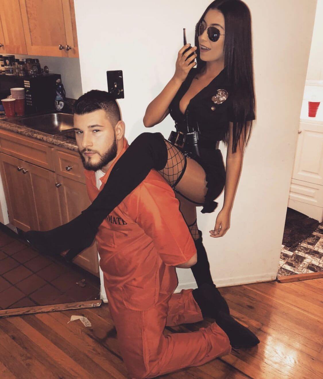 Disfraz tumblr goals de parejas policia y ladron sexy para halloween