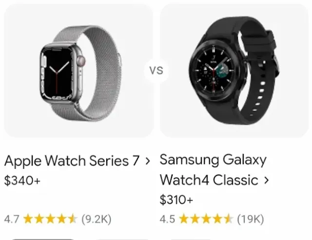 Apple watch series 7 vs galaxy watch 4 classic features
