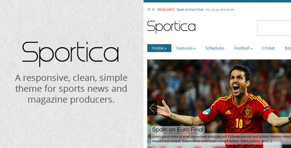 Sportica - Responsive Sports News/Magazine - News / Editorial Blog / Magazine