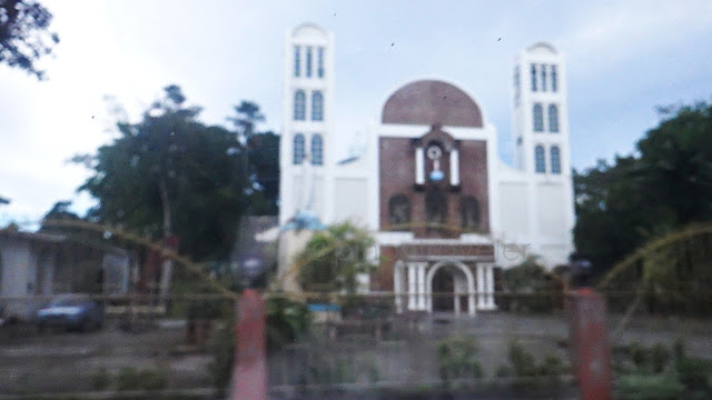 street view of the facade of Holy Infant Parish Church in Oquendo, Calbayog City Samar